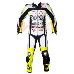 Valentino Rossi MotoGP Yamaha 2010 Racing Leather Suit Front