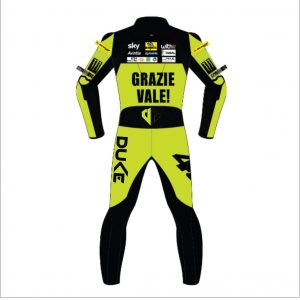Grazie Vale MotoGP 2021 VR46 Racing Leather Suit